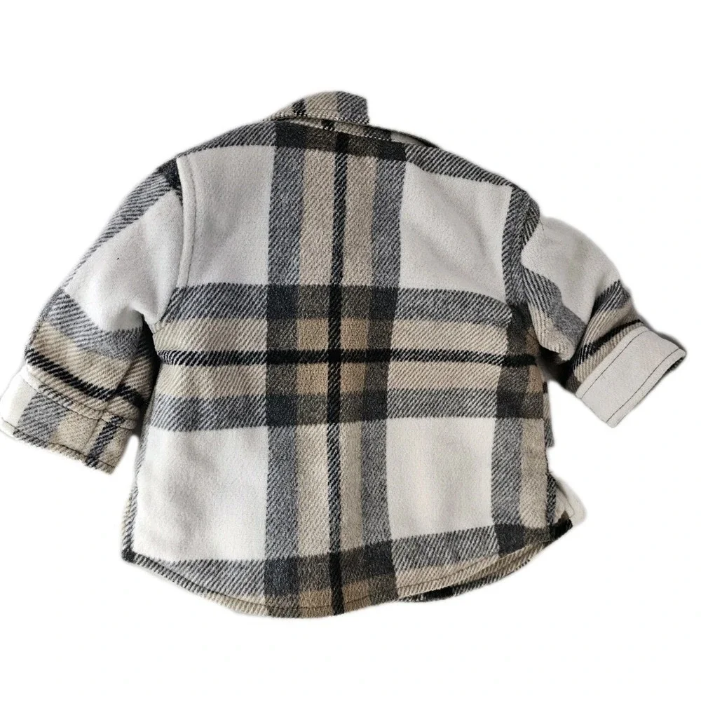 Baby Gap GapKids Sherpa Lined Jacket Shacket‎ 0-6 Months Boys cabincore